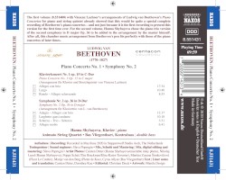 Piano Concerto no. 1 / Symphony no. 2: Transcriptions for Piano and String Quintet