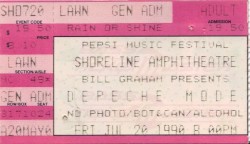 1990‐07‐21: Shoreline Amphitheatre, Mountain View, CA, USA