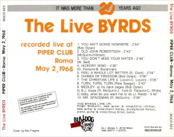 The Live Byrds: Piper Club – Roma May 2, 1968