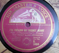 I'll Follow My Secret Heart / Never More