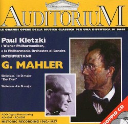 Sinfonia n. 1 in D major “Der Titan” / Sinfonia n. 4 in G major