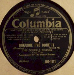 Doggone I've Done It / Hand Me Down My Walkin' Cane