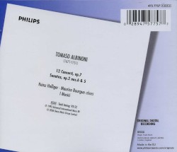 12 Concerti, op. 7 / 2 Sonatas, op. 2