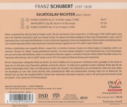 Piano Sonatas D 960,664, Impromptu D 899/4