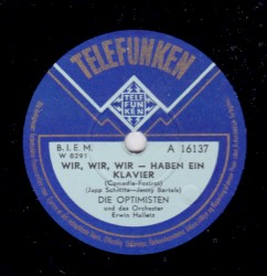 Wir, wir, wir - haben ein Klavier / Was hat der Bobby mit der Lisa gemacht