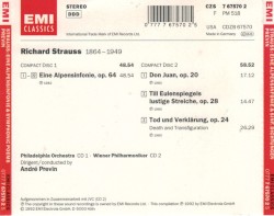 Strauss: Eine Alpensinfonie, Till Eulenspiegel, Don Juan, Tod und Verklärung
