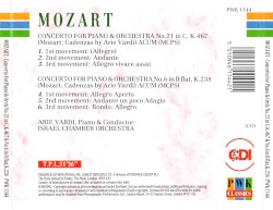 Concerto For Piano & Orchestra nos. 21 & 6