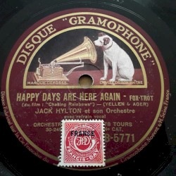 Happy Days Are Here Again / Lucky Me - Lovable You