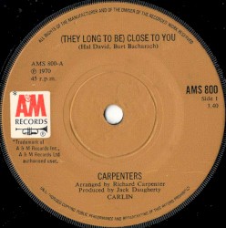 (They Long to Be) Close to You