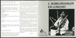 L. Subramaniam en Concert