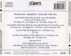 Concertos for 2 Pianos / Adagio and Fugue / Fugue for 2 Pianos