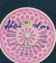 Es waren weiße Chrysanthemen