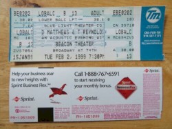 1999-02-02: Beacon Theatre, New York, NY
