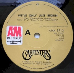We've Only Just Begun