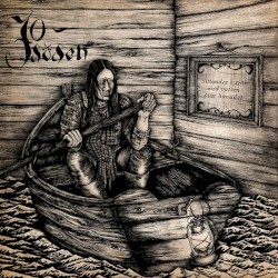 Sittandes i sjön med vatten över huvudet