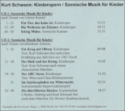 Kinderopern und andere szenische Musik für Kinder