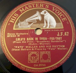 Lulu's Back in Town / Sweet and Slow