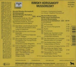 Rimsky‐Korssakoff: Scheherazade / Mussorgski: Bilder einer Ausstellung