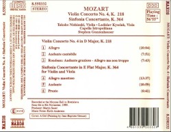 Violin Concerto no. 4 / Sinfonia Concertante