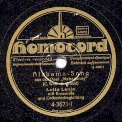 Alabama-Song / Denn wie man sich bettet, so liegt man