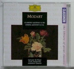 Clarinet Quintet in A major / String Quintet in G minor