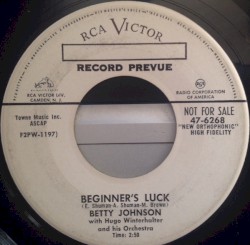 Beginner's Luck / I'm a Sinner