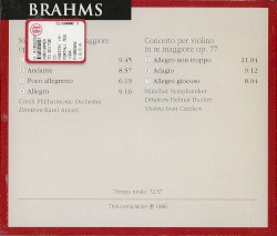 Sinfonia n. 3 in fa maggiore op. 90 / Concerto per violino in re maggiore op. 77