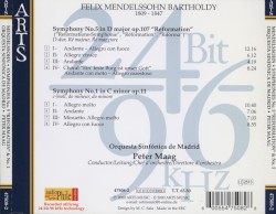 Symphony no. 5 "Reformation" / Symphony no. 1