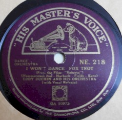 I Won't Dance / Lovely to Look At