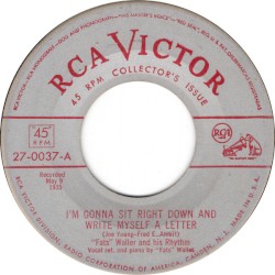 I'm Gonna Sit Right Down and Write Myself a Letter / It's a Sin to Tell a Lie