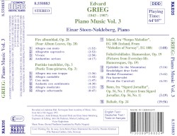 Piano Music, Volume 3: Four Album Leaves / Poetic Tone-Pictures / Pictures from Everyday Life / Ballade / Melodies of Norway / Prayer for Sigurd Jorsalfar