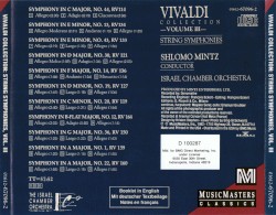 Vivaldi Collection, Volume III: String Symphonies