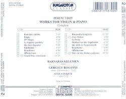 Works for Violin and Piano: Complete