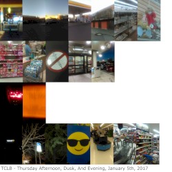 Thursday Afternoon, Dusk, and Evening, January 5th, 2017