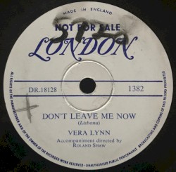 Don’t Leave Me Now / You Won't Forget Me