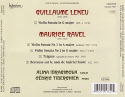 Ravel: Complete Music for Violin & Piano / Lekeu: Sonata