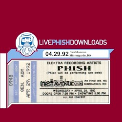 1992-04-29: First Avenue, Minneapolis, MN, USA