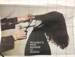 Fragments pour dominer le silence.