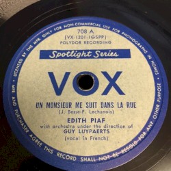 Un monsieur me suit dans la rue / Le Disque usé