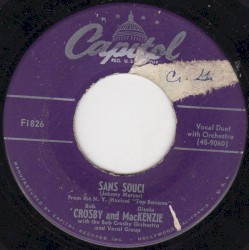 Sans Souci / I Never Was Loved by Anyone Else