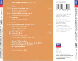 Lyrische Symphonie / Eine Florentinische Tragödie / 3 Psalms