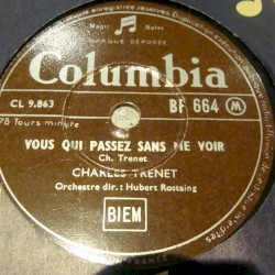 Vous qui passez sans me voir