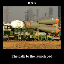 The path to the launch pad