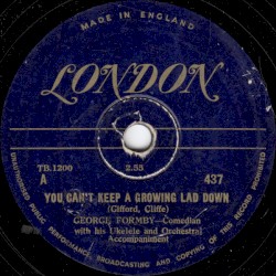 You Cant Keep a Growing Lad Down / It's No Use Looking at Me