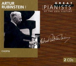 Great Pianists of the 20th Century, Volume 85: Artur Rubinstein I