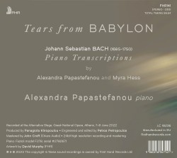 Tears from Babylon: Piano Transcriptions