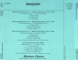 Salzburg Symphonies / Eine kleine Nachtmusik