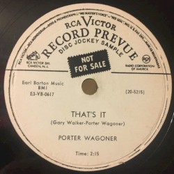 That’s It / Don’t Play That Song