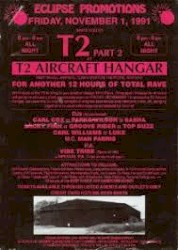 DJ Sasha & Carl Williams @ The Eclipse T2 Aircraft Hanger (Part 2), Thetford, Norfolk, 1st Nov 91