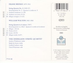 Walton: String Quartet / Bridge: String Quartet no. 3